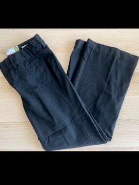Womens/Girls Straight Leg Black Dress Pants